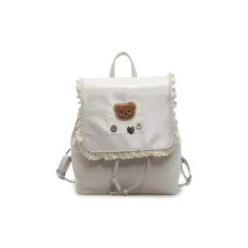 TOUTSEUL YOLO PU Backpack Unisex Ecru/Black/Blue/Pink