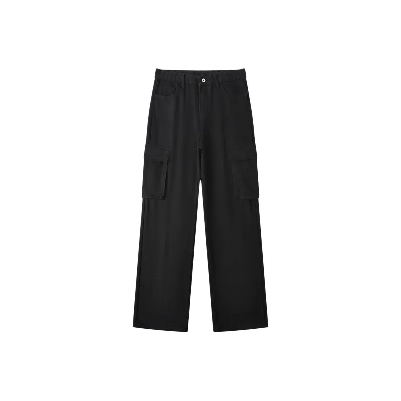 DUATOGE Casual Pants Men Black -4