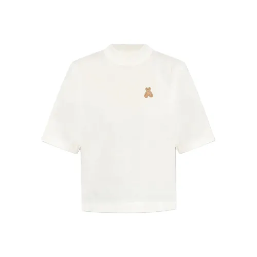 PALM ANGELS Mini Bear Cropped T Shirt