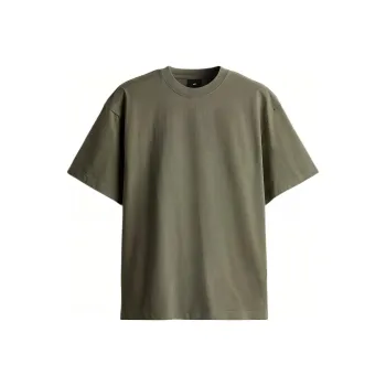 H&M T Shirts Men Khaki Green