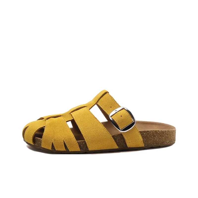 Chibang Rubber Sole Quiet Closed Toe Slippers Women's-0
