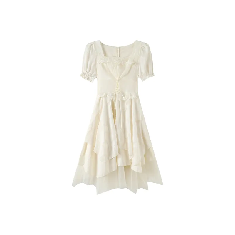 SYEEE WITH U Short Sleeved Dress Women's-0