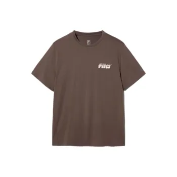 FILA T Shirts Unisex Brown