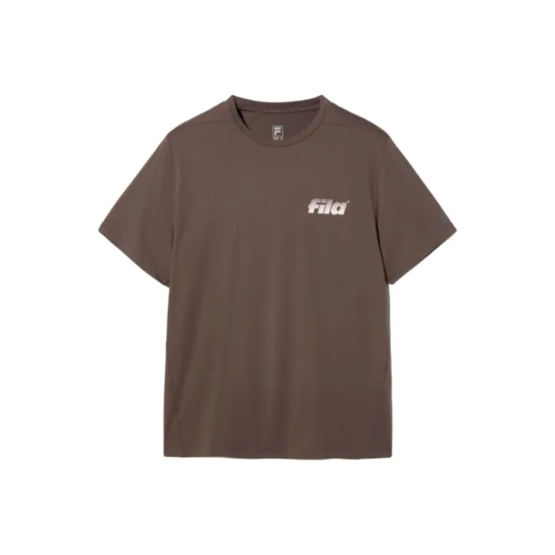 FILA T Shirts Unisex Brown-0