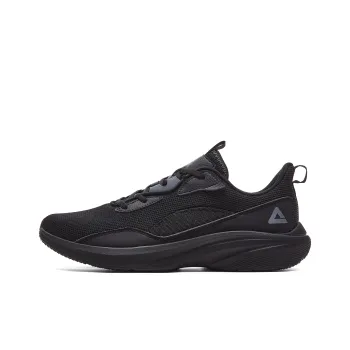 PEAK Cushioning, Slip Resistant, Lightweight Low Top Casual Running Shoes Women's All Black