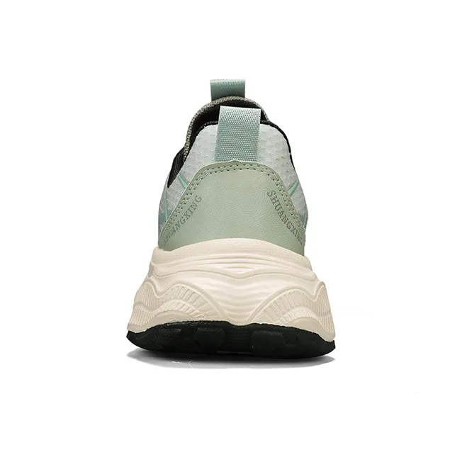 Binary Cushioning Lightweight Low Top Casual Shoes Men's Green-4