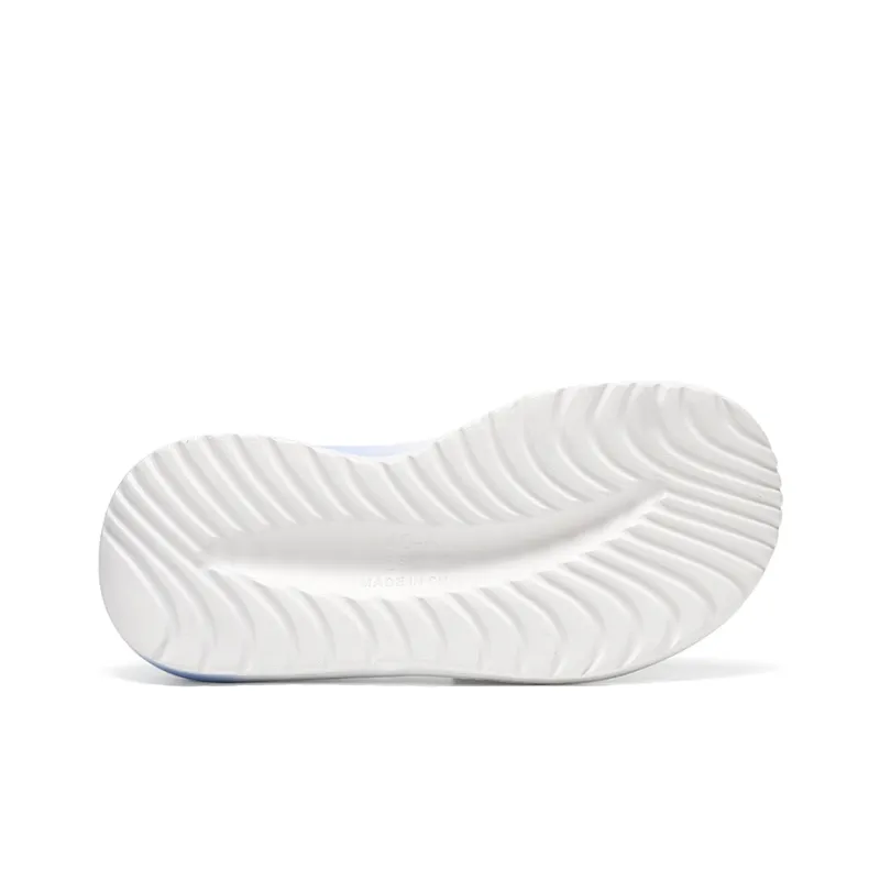 Binary EVA Quick Dry Slip Resistant Slide Slippers Men's White Blue-2
