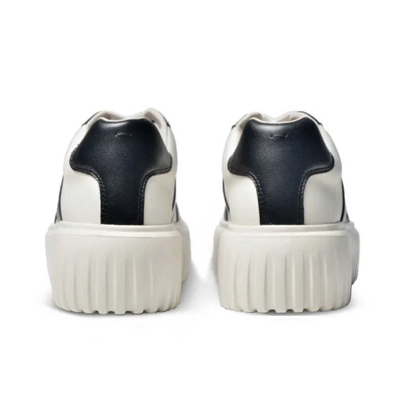 ROCKPORT Low Top Skateboard Shoes Women's Black | White-4