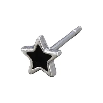 DAIRUO Earrings Sterling Silver Cool Niche 999 Fine Silver Premium Stud Earrings For Non Removable Ear Piercings Men's