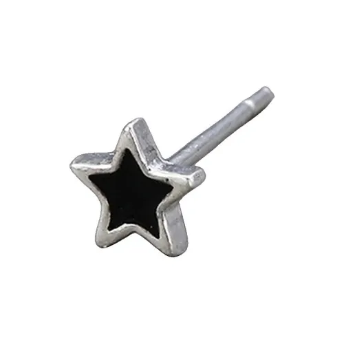 DAIRUO Earrings Sterling Silver Cool Niche 999 Fine Silver Premium Stud Earrings For Non Removable Ear Piercings Men's