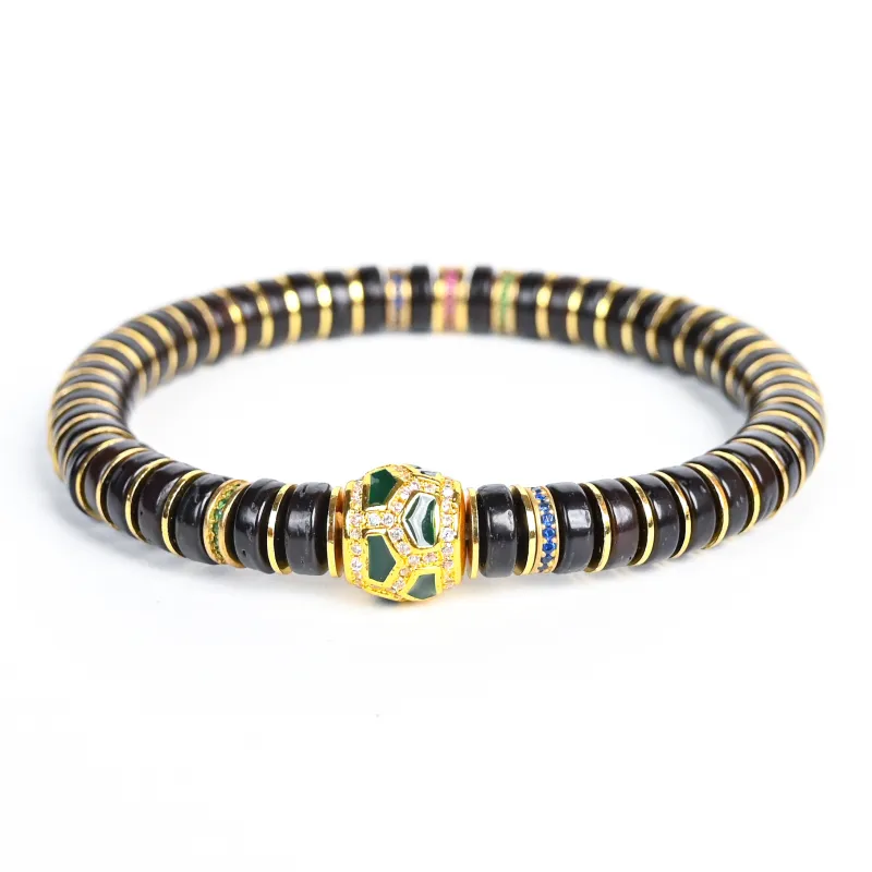 Tianzong Coconut Shell Beads Bracelets Unisex-0