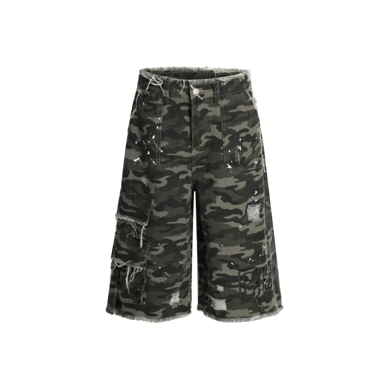 GBXM Cargo Shorts Unisex Camouflage-0