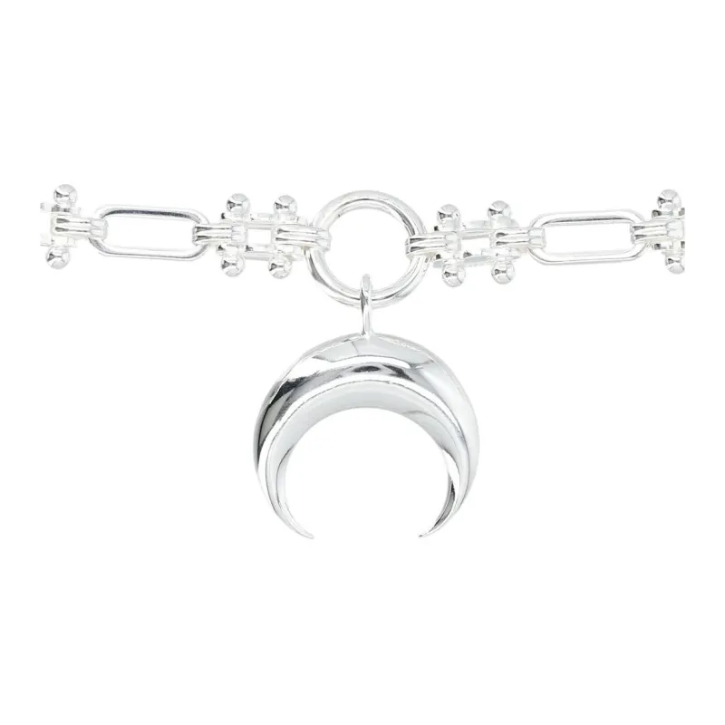 Marine Serre Crescent Moon Necklace-2