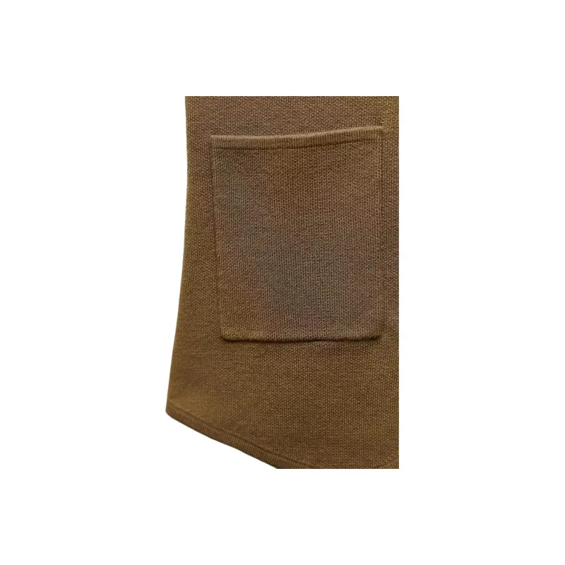 ZARA Vests Women's Brown-2