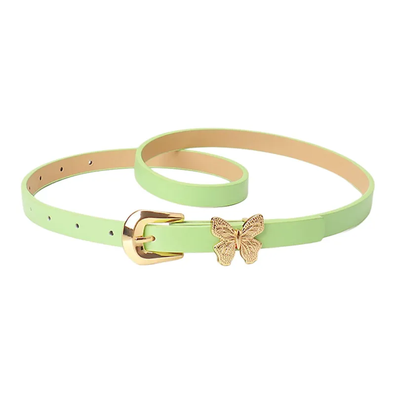 JEANSWEST Pu Leather Belts Unisex 1.4CM-7