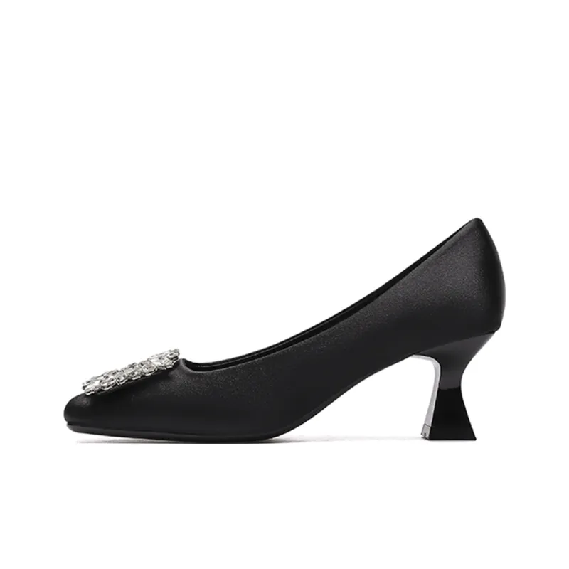 Lan Miao High Heels Women's Silver Gray/Dusty Pink/Black-14