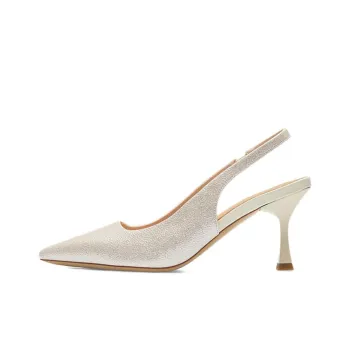 AGSDON Slim Heel High Heels 8cm Women's Pearlescent Color