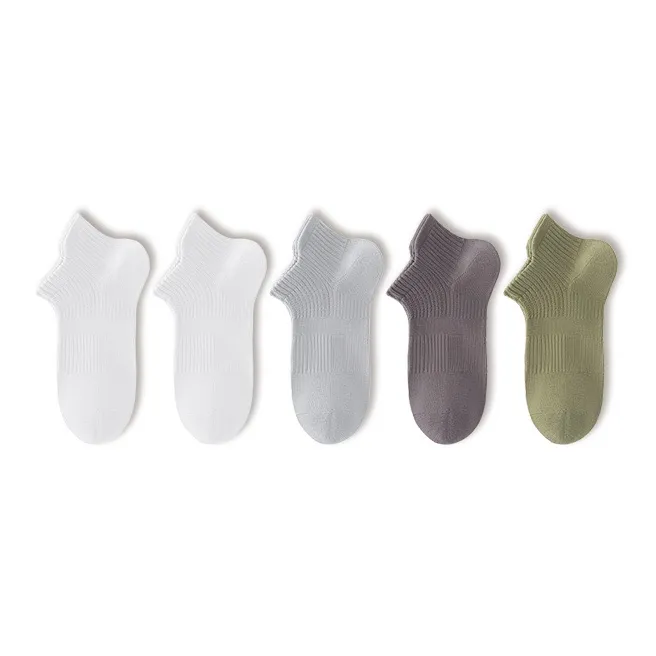 QINXIANGJIAN Ankle Socks Men's 5 Pack-4