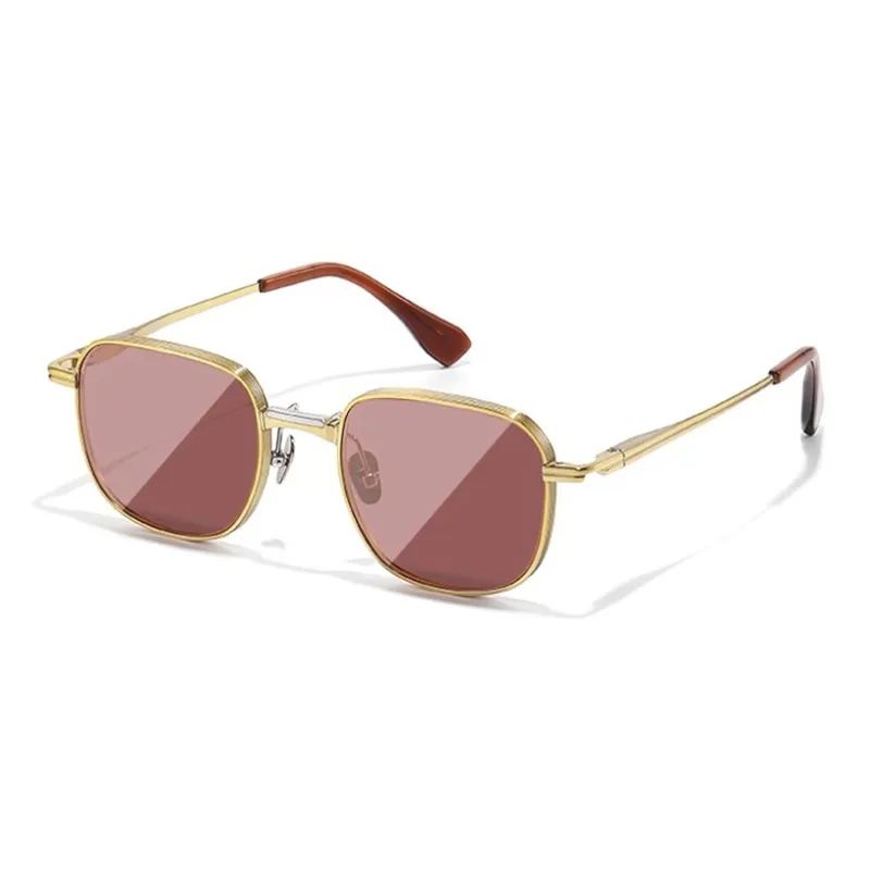 Morakot Titanium Square Sunglasses Men's-0