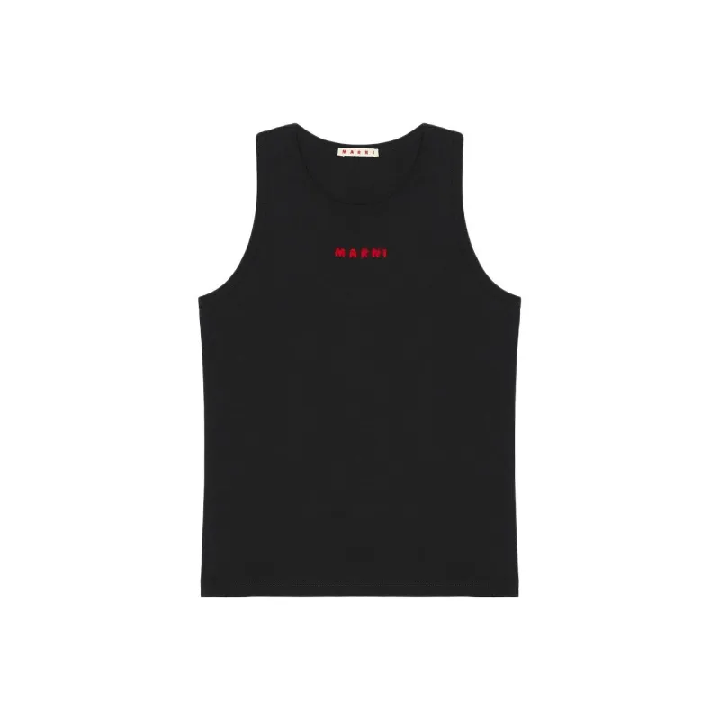 MARNI Logo embroidered Tank Top-0