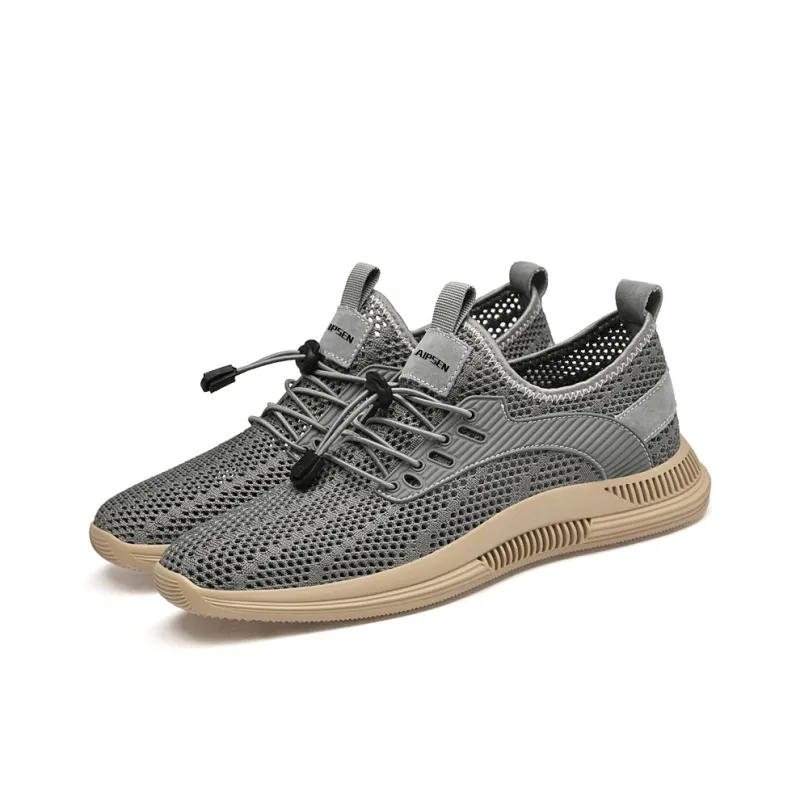 AIPSEN Wear resistant, Lightweight, Breathable, And Non slip. Low Top Casual Shoes Men's Gray-2