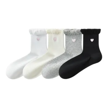 Temooues Mid Calf Socks Women's Combo Set