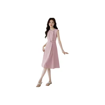 Flowers In Water Sleeveless Dress Women's