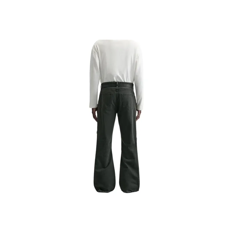 ZARA Jeans Men Black/Green-2