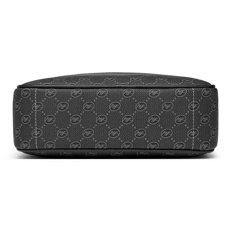 FAIRWHALE PVC Crossbody Bag, Shoulder Bag Regular Men's Black-3
