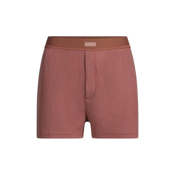 SKIMS COTTON RIB LOOSE BOXER Shorts Women's 1 Pack