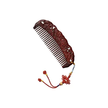 DALONG Small Leaf Red Sandalwood Wooden Comb Unisex