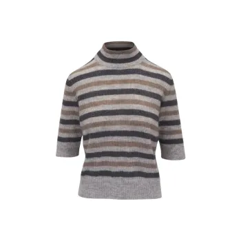 Brunello Cucinelli SS25 Sweater Women's Gray