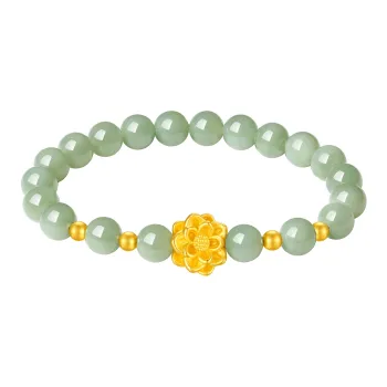 Inker Good Stone Hetian Jade Bracelets Green Jade Women's