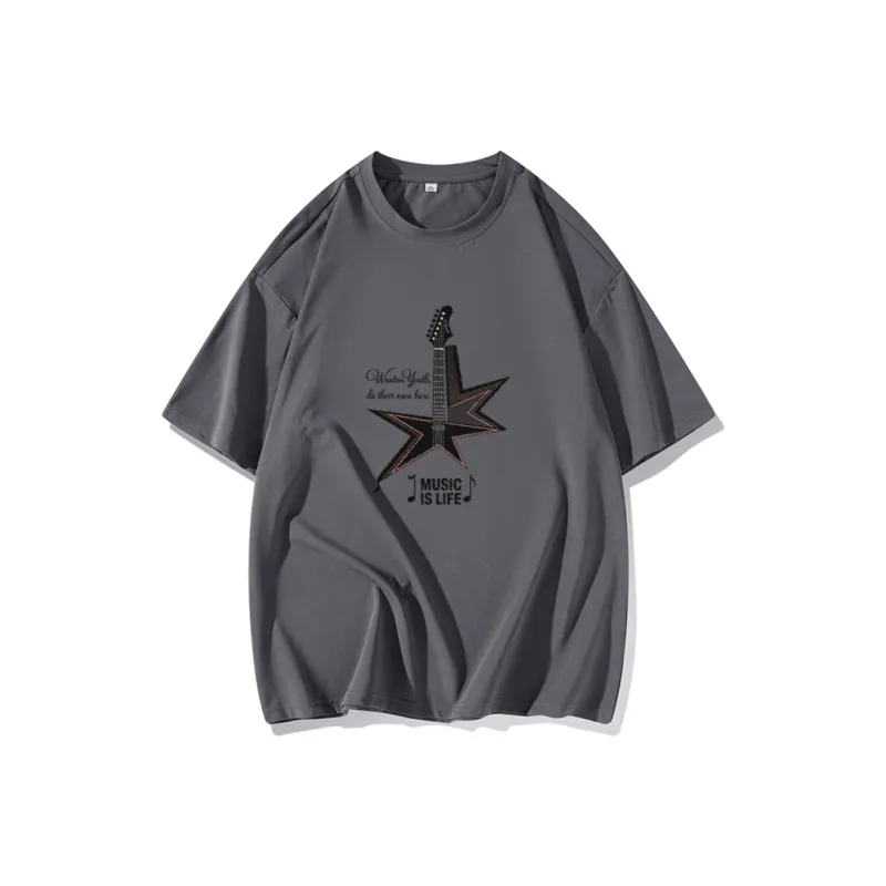 FAIRWHALE Drop Shoulder Sleeve T Shirt Women's-12