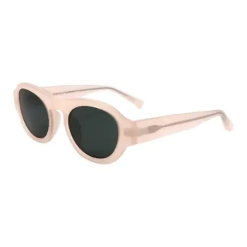 DRIES VAN NOTEN Acetate Oval Sunglasses Unisex Pink