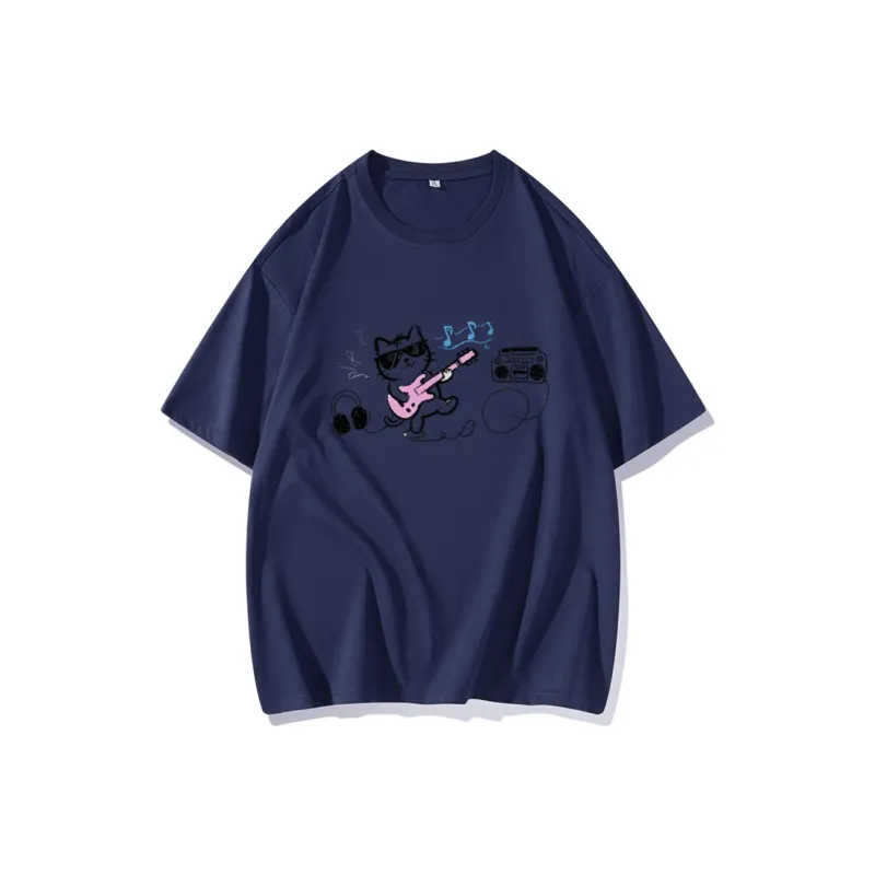 FAIRWHALE Drop Shoulder Sleeve T Shirt Women's-9