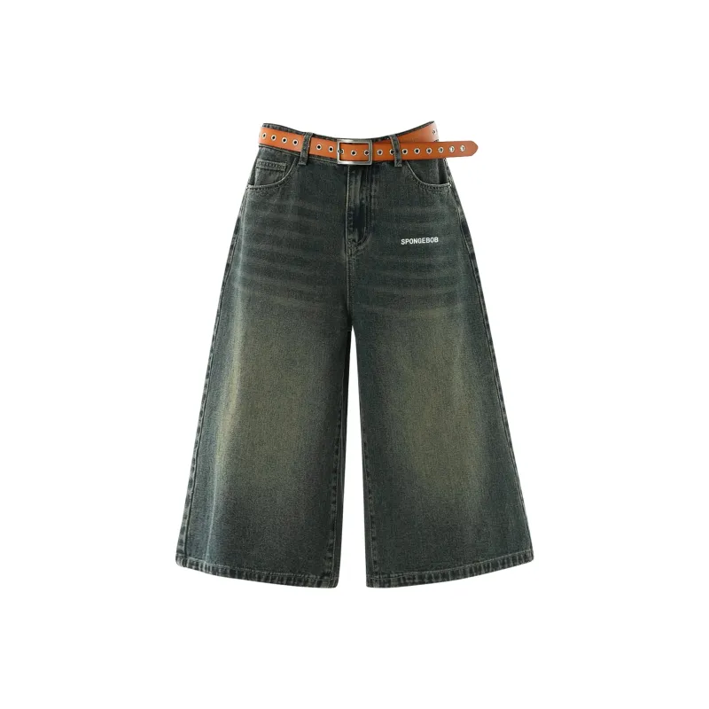 SPONGEBOB SQUAREPANTS Denim Shorts Unisex-5
