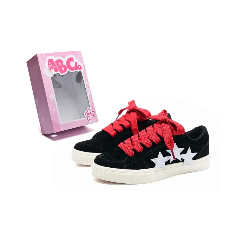ABCIO Skateboard Shoes Unisex Low Top Navy Blue Yellow Shoelace/Denim Blue Red Shoelace/Black White Red Shoelace/Navy Blue Yellow Blue Double Shoelace-10