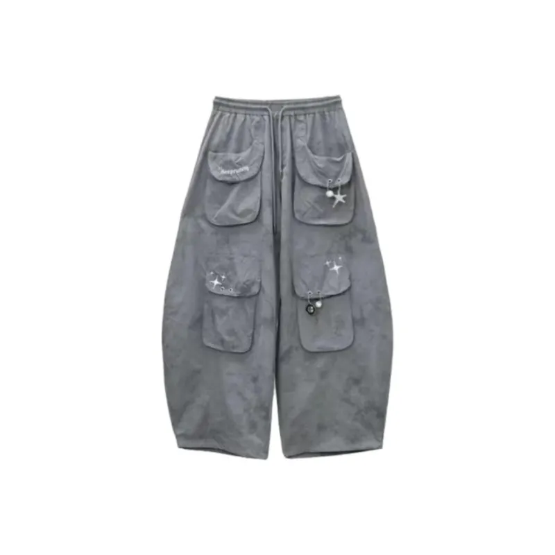 ABCMININ Casual Pants Women's Gray-0
