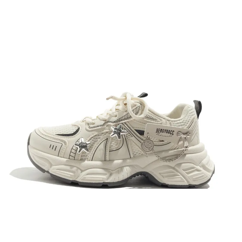 BEIER Breathable And Lightweight Low Top Chunky Sneakers Women's-25