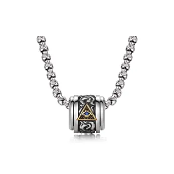 IDEAGEMER 925 Sterling Silver Necklaces Men's