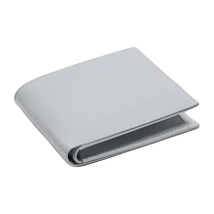 ZARA Polyurethane Wallet Men's Pearl Gray-1