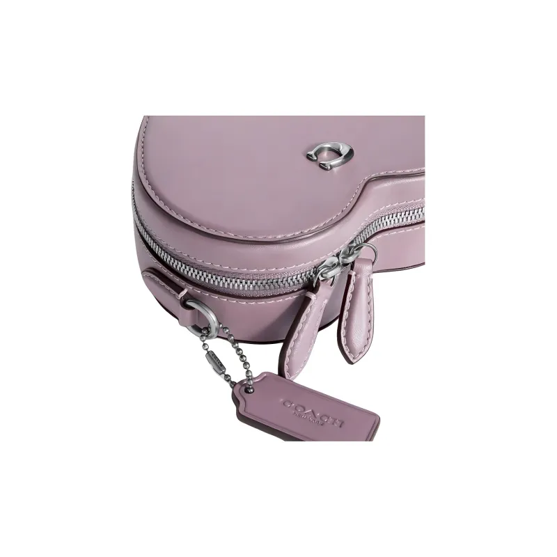 COACH Glove Tanning Shoulder Bag, Crossbody Bag Mini Women's Taro Purple-3