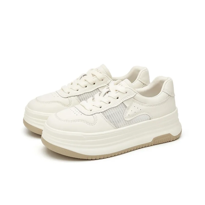DAPHNE Low Top Skateboard Shoes Women's Ecru-0