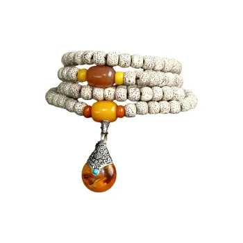 HANCANG Star Moon Bodhi Seeds Bead Chain Unisex