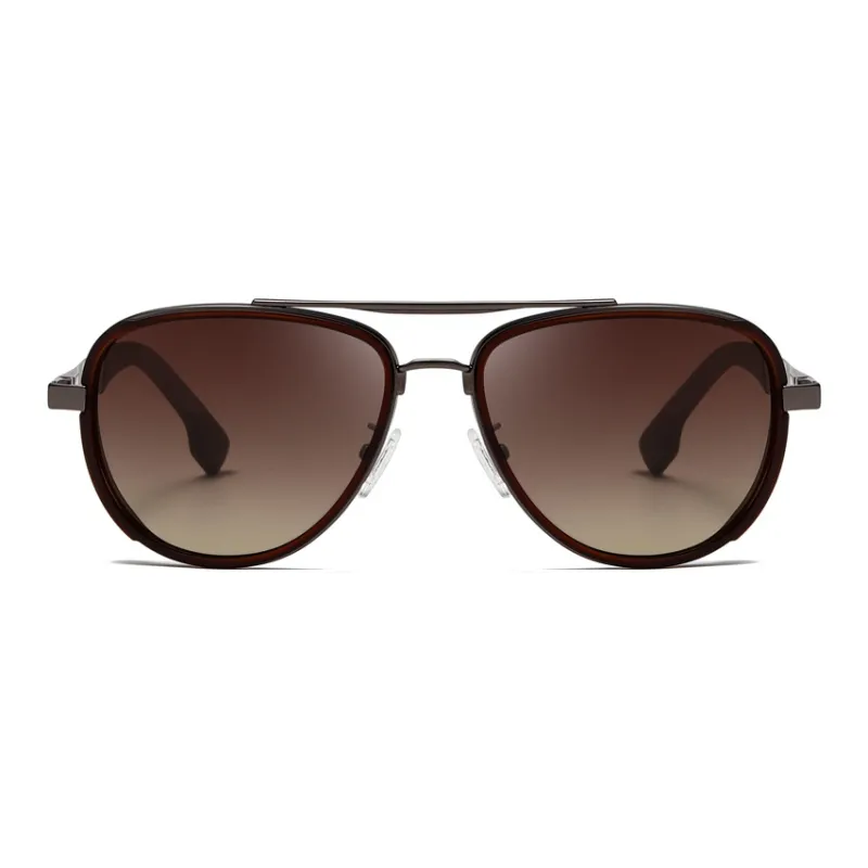 CYXUS TR/Memory Plastic Aviator Sunglasses Men's-10