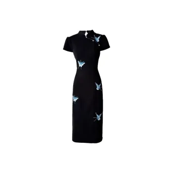 TIBINB Short Sleeved Dress Women's