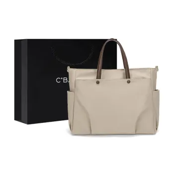 C°BANNER Fabric One Shoulder Handbag Tubas Women's Apricot