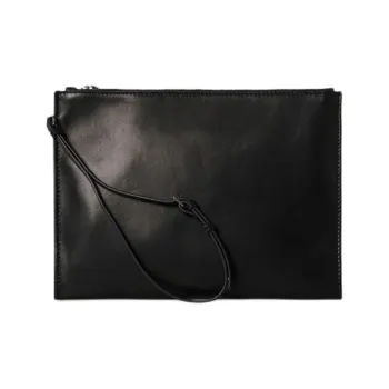 THE ROW Sheepskin Clutch Unisex Black