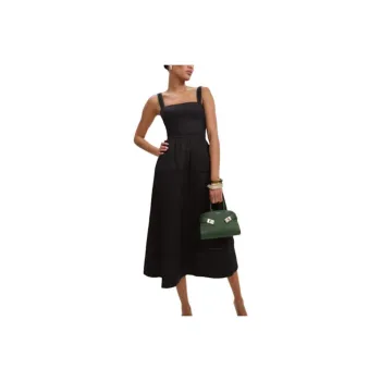 REFORMATION Everett Linen Dress Slip Dress Women's